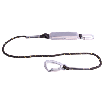 RidgeGear RGL11 Kernmantle Rope Lanyard & Shock Absorber