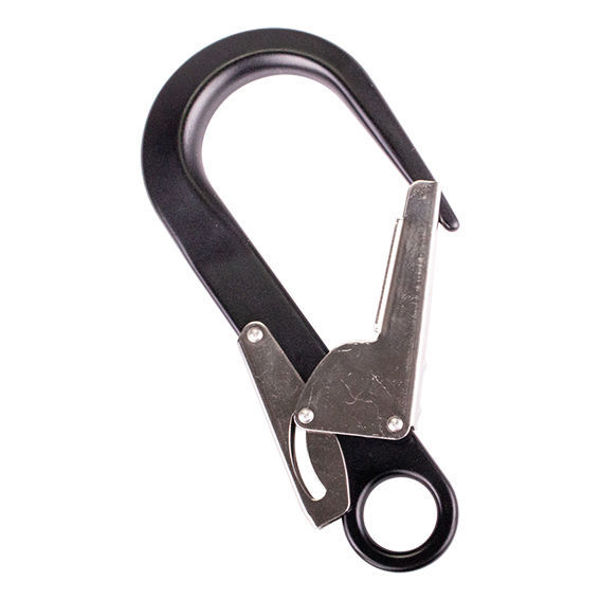 RidgeGear 60mm Aluminium Double Action Scaffold Snap Hook