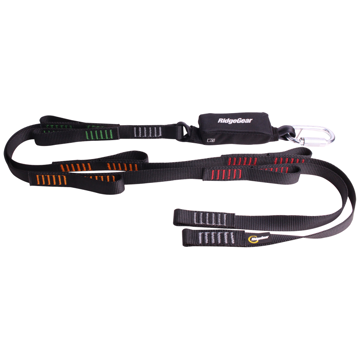 RidgeGear RGL29 Twin Leg Webbing Tie Back Lanyard & Shock Absorber