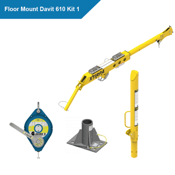 Xtirpa Floor Mount Davit 610 Kit 1