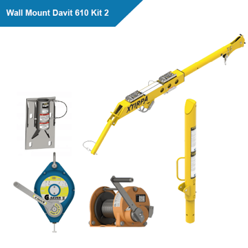 Xtirpa Wall Mount Davit 610 Kit 2