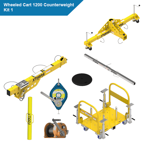 Xtirpa Wheeled Cart 1200 Counterweight Kit 1