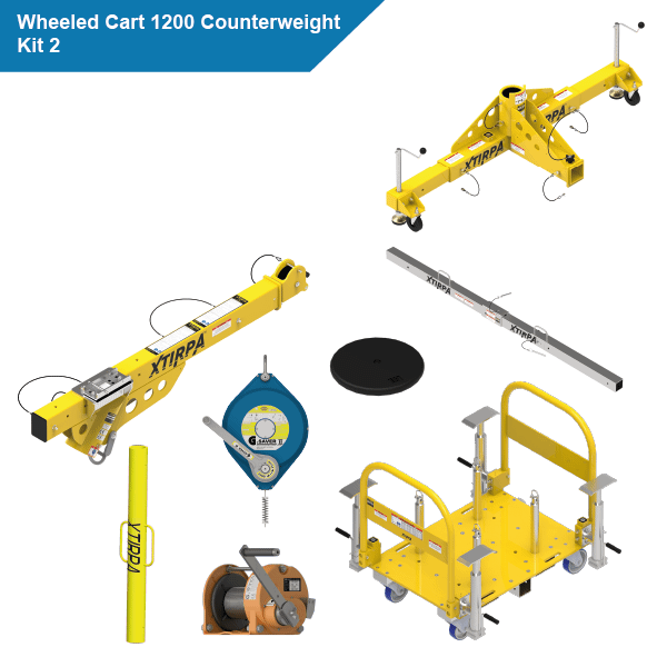 Xtirpa Wheeled Cart 1200 Counterweight Kit 2