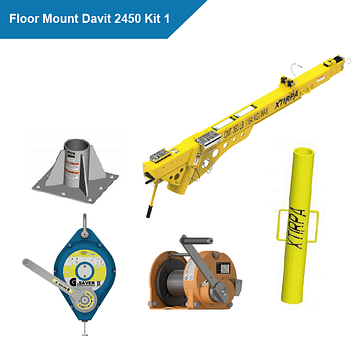 Xtirpa Floor Mount Davit 2450 Kit 01