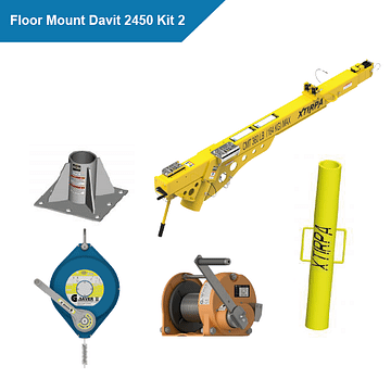 Xtirpa Floor Mount Davit 2450 Kit