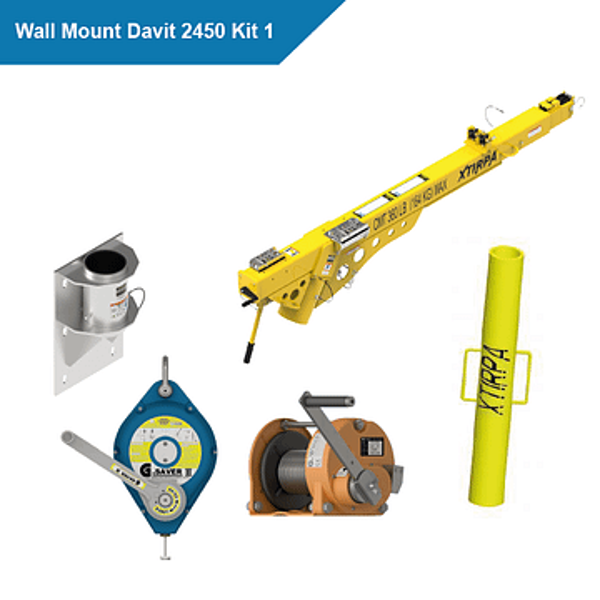 Xtirpa Wall Mount Davit 2450 Kit 1