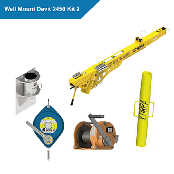 Xtirpa Wall Mount Davit 2450 Kit 2