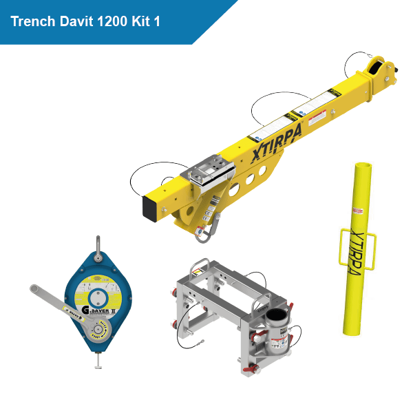 Xtirpa Trench Davit 1200 Kit 1