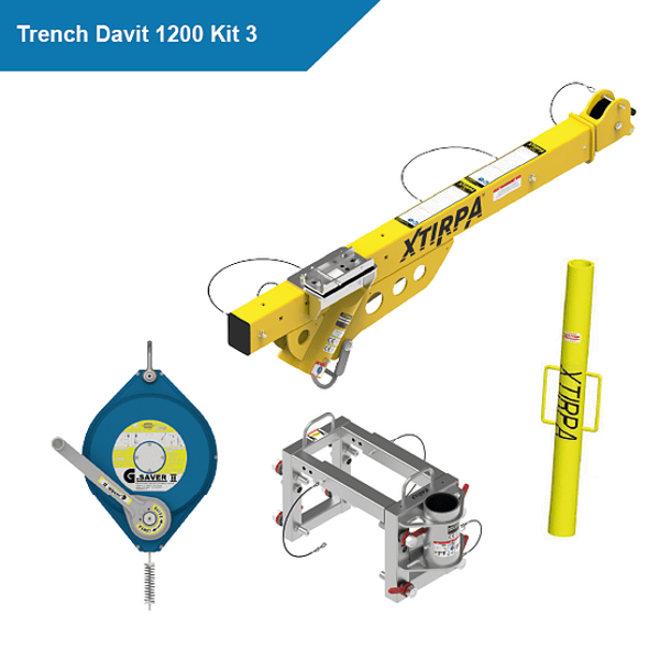 Xtirpa Trench Davit 1200 Kit 3