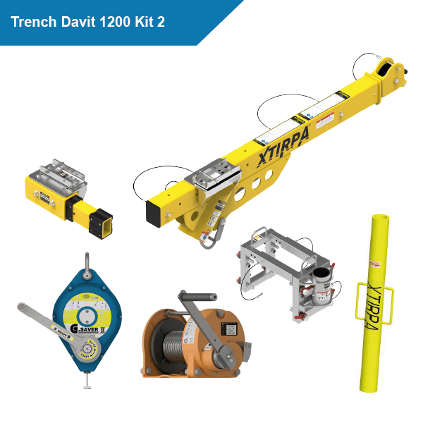Xtirpa Trench Davit 1200 Kit 2