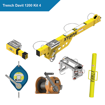 Xtirpa Trench Davit 1200 Kit 5