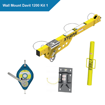 Xtirpa Wall Mount Davit 1200 Kit 1