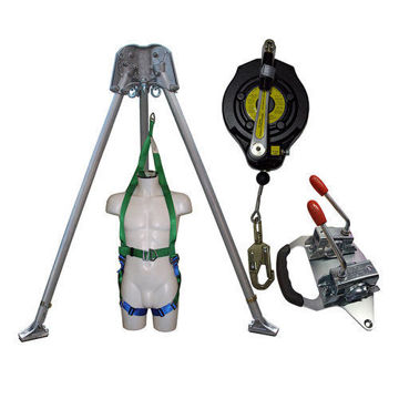 Abtech CST2KIT Confined Space kit with 15m Fall Arrest Winch and Rescue Harness