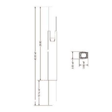 Abtech 30108 Small Lower Davit Mast