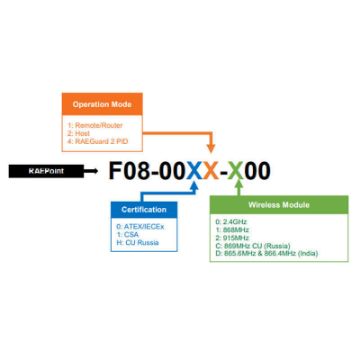 F08-0002-000 RAEPoint, ATEX/IECEX, Host, 2.4GHz, Standard Kit - Europe