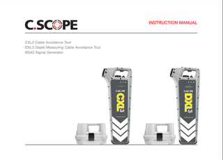 C.Scope XL3 / SGA3 OPERATING INSTRUCTION MANUAL