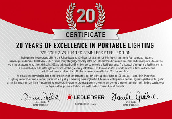 LEDLenser 502467 - P7R Core & V8 Limited Stainless Steel Edition