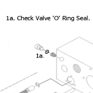 1a. Check Valve O Ring Seal (MOQ5)