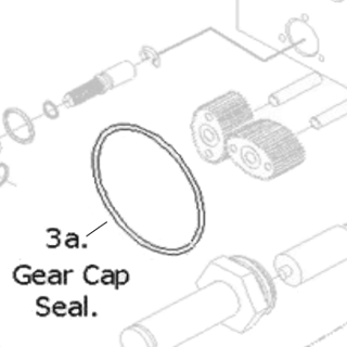 3b. - MB2/3 Flow Meter Cap Kit (CAP, Seal, Screws)