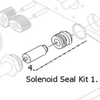 4. - Solenoid Vv Seal Kit 1 T6 Exd PTFE