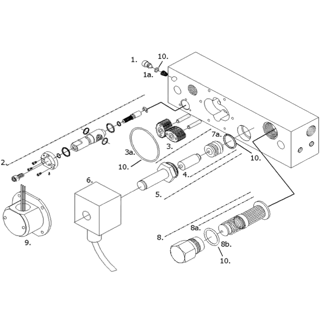 7. - Solenoid Vv Complete T5 Exm 230V PTFE 5 Meter