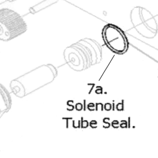 7a. - Solenoid Valve T3/T5/T6 Stem Tube 'PTFE Encapsulated Viton' O Ring