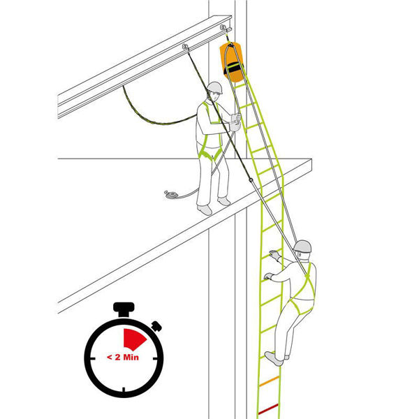 Kratos FA 70 029 06R EVA’LAD 2 - Polyester Ladder Rescue System with Rope