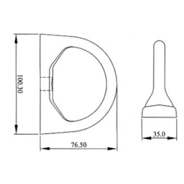 Kratos FA 60 014 01 Vertical Anchorage D-Bolt Without Mounting Bolt