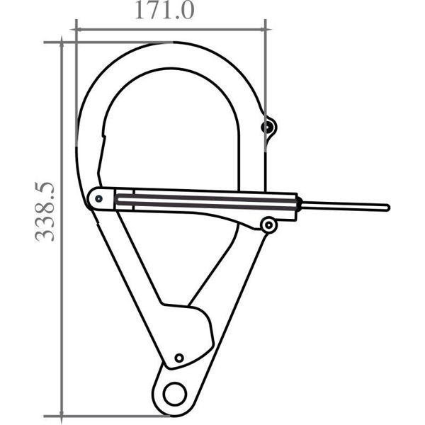 Kratos FA 60 016 06 Steel Anchorage Hook for the Telescopic Pole