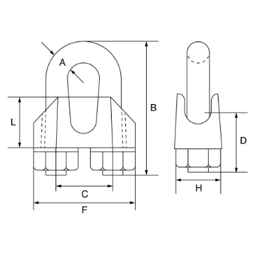 Picture of Stainless Steel Wire Rope Grips - SSG