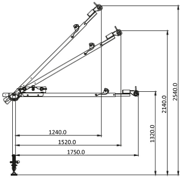 Kratos FA 60 106 00 Easy Safeway Extendable Davit Arm