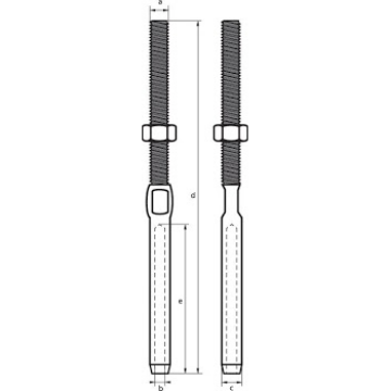 Picture of Stainless Steel Swage Stud - SSSTUD