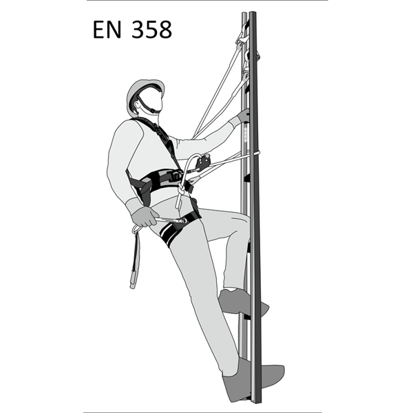 Kratos FA 40 906 100 Work Positioning 12mm Kernmantle Rope Adjustable Lanyard