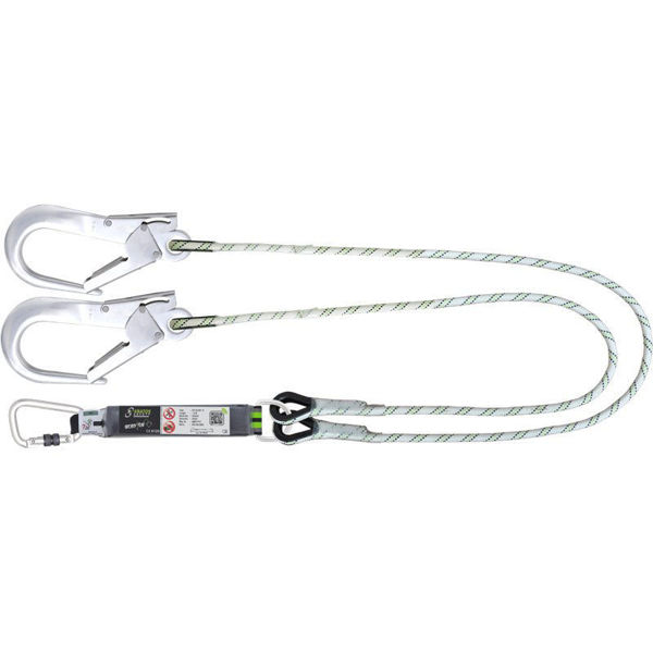 Kratos FA 30 620 15 - Gravity - Forked Adjustable Shock Absorbing 11mm Kernmantle Rope Lanyard