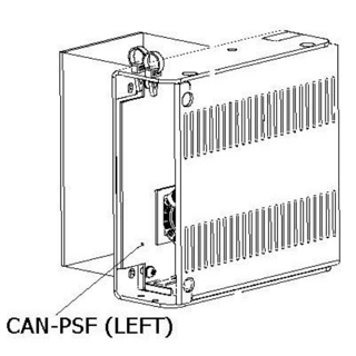 CAN-PSF-ASSY - with mounting fixings (Left)