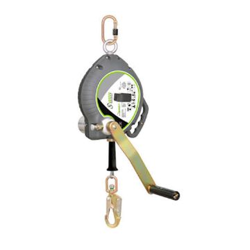 Picture of Kratos FA 20 401 20S Olympe - Retractable 4.5mm Stainless Steel Wire Rope Fall Arrest Block c/w Integrated Recovery System with Polymer Casing 20m