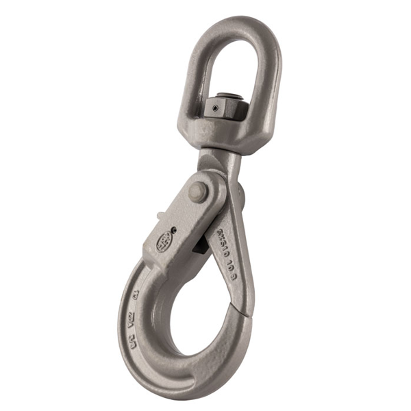 GT Lifting G10SSLH6 Grade 10 Eye Swivel Self Locking Hook