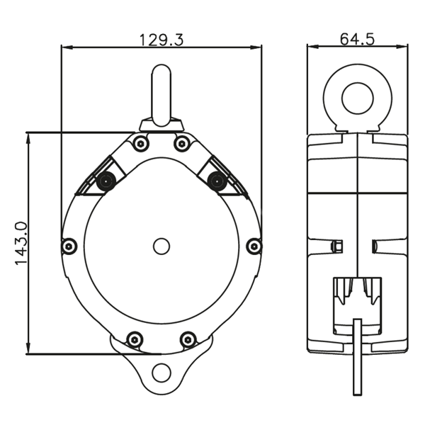 Kratos FA 20 800 00 Tyroll - Ratchet Pulley with Polymer Casing