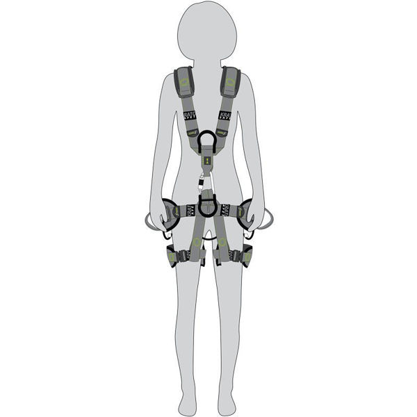 Kratos FA 10 216 XX Airtech - 5 Point Full Body Harness with Belt