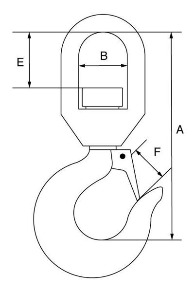 Picture of GT Alloy Steel Swivel Hooks with Safety Catch