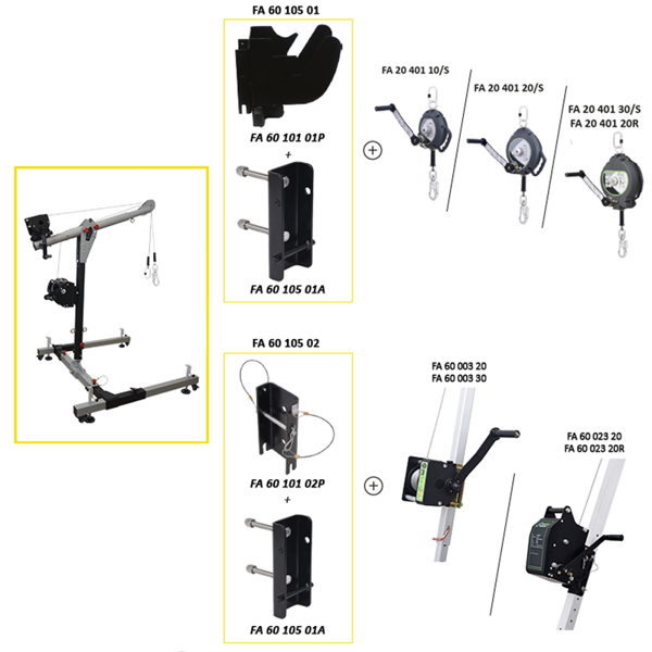 Kratos FA 60 105 00 Easy Safeway Davit Arm