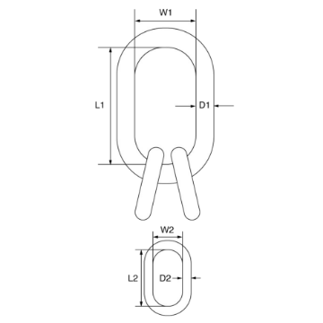 Picture of Grade 8 Quad Master Link Assembly – G8QA