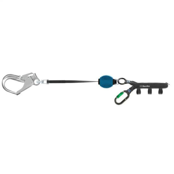 SpanSet SIngle Hybrid Energy absorbing lanyard with scaffold lite