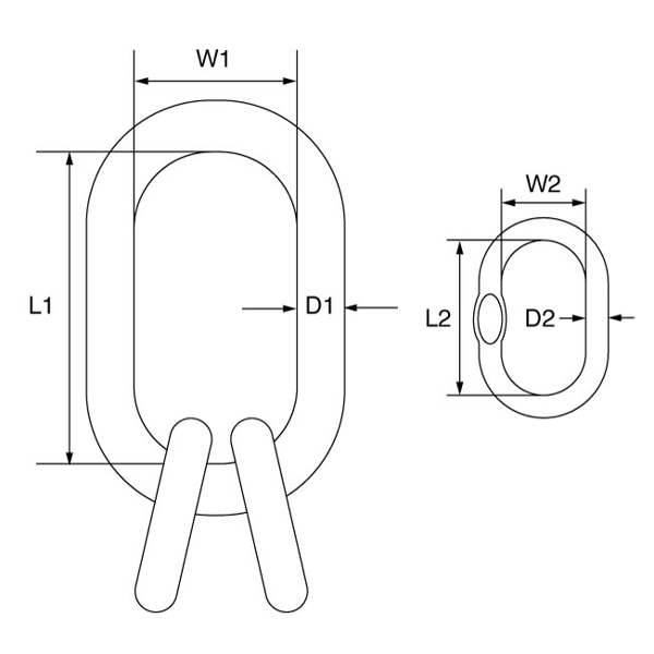 Picture of GT Lifting G80QA Cobra G80 Quad Master Link Assembly