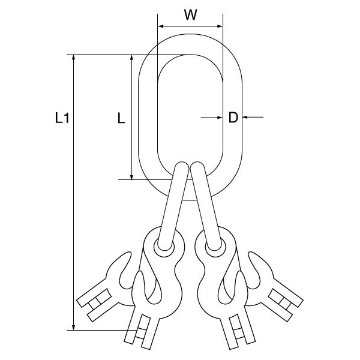 Picture of Grade 10 Quad Master Link Assembly - G10DG46