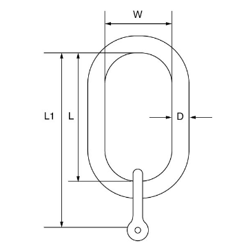 Picture of Grade 10 Single Leg Master Link - G10DCR16