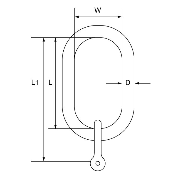 Picture of Grade 10 Single Leg Master Link - G10DCR16