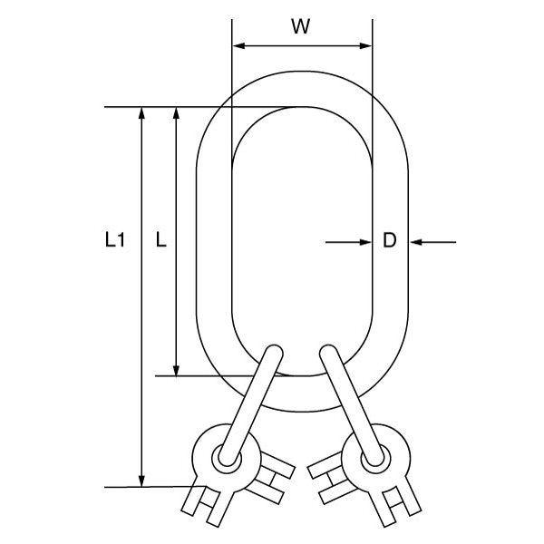 Picture of Grade 10 Quad Master Link Assembly - G10DCR46