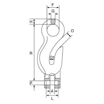 Picture of Grade 10 Integrated Eye Grab Hook