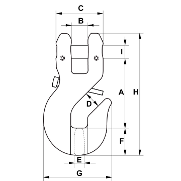 Picture of Green Pin Tycan® Grade 10 Clevis Grab Hook – GPUCRCT